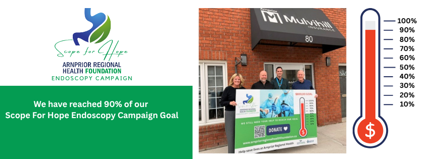 We have reached 90% of our Scope For Hope Endoscopy Campaign Goal