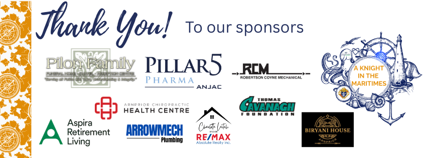 Thank you to our sponsors for the 2026 A Knight in the Maritimes